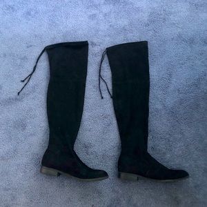 Black over the knee boots